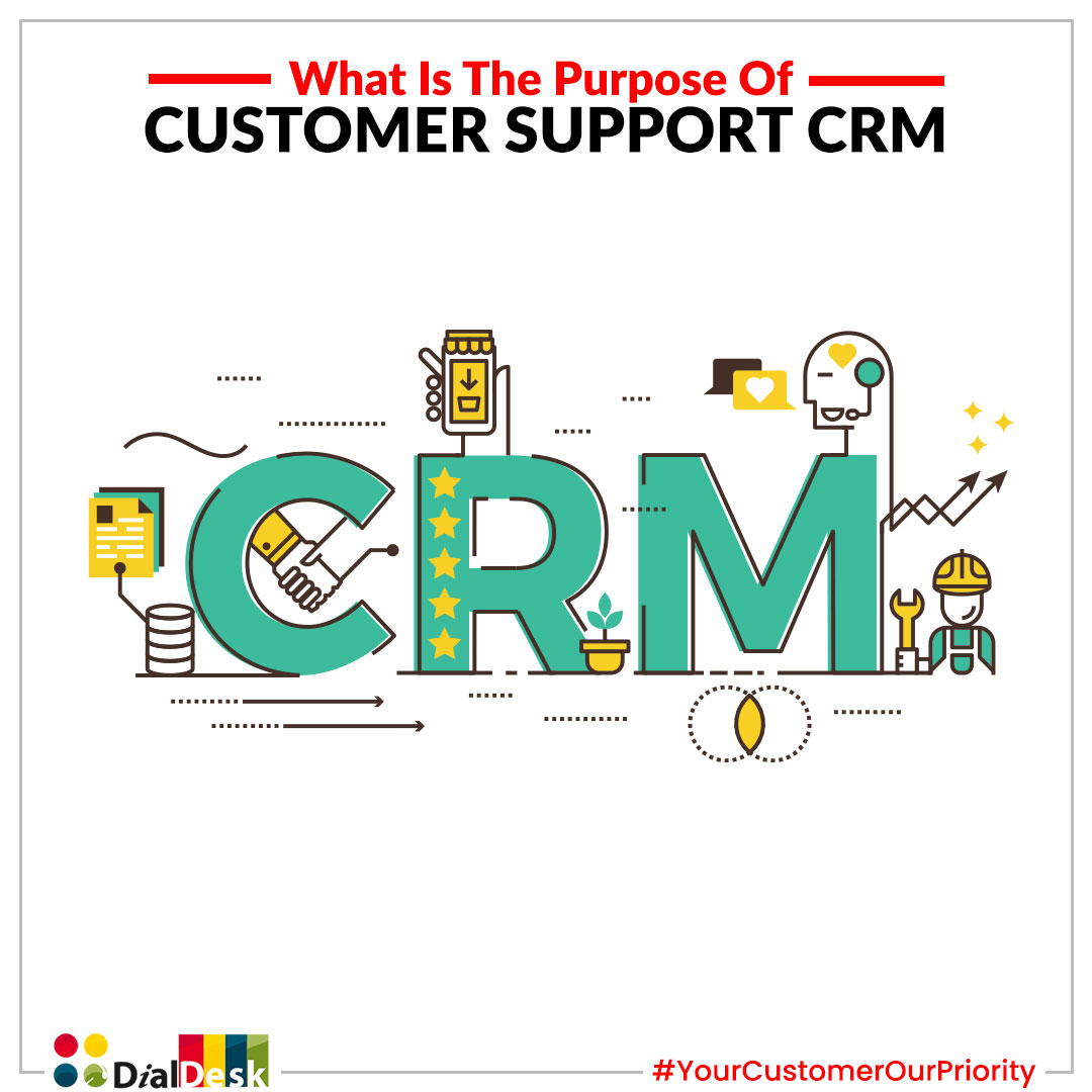 What is the purpose of customer support CRM and how does it work?